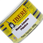 Massa Plastica 400Gr Ibere Branca - Kit C/12 Unidades