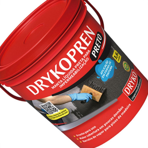 Drykopren Preto Galao 3,6 Litros 3,6Kg