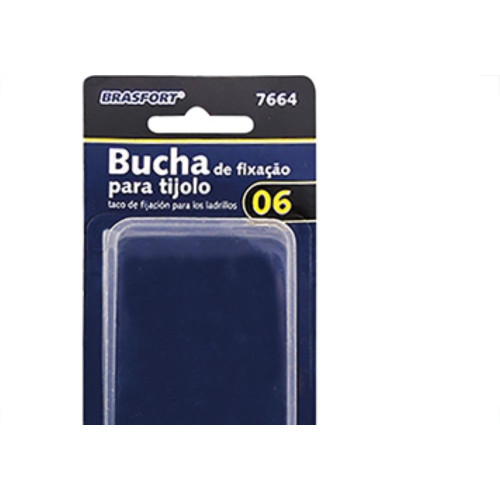 Cartela  Brasfort Bucha Fixacao N.06 C/10 7664