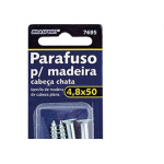 Cartela  Brasfort Parafuso Mad Chata 4,8X50 C/4