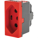 Modulo Pial Plus+ 1Tomada 20A 615079 Vermelho
