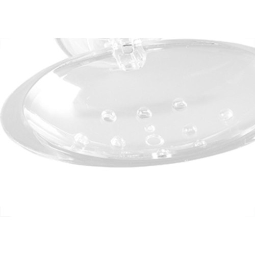 Saboneteira Astra C/Ventosa Pvc Cristal