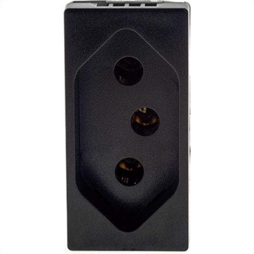 Modulo Pial Plus+ Preto 1Tomada 20A 615060 Preto