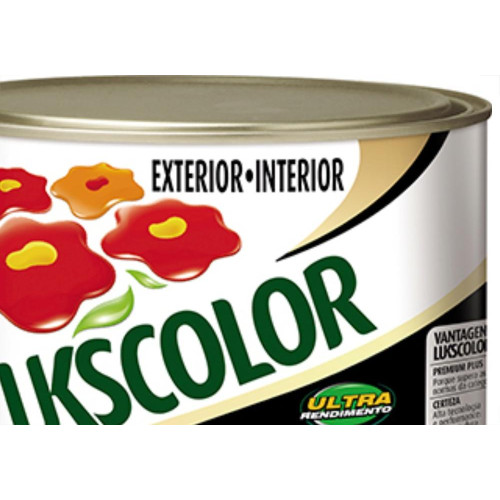 Tinta Esmalte. 1/16 = (225ml) Sintetico Prem.Lukscolor Preto