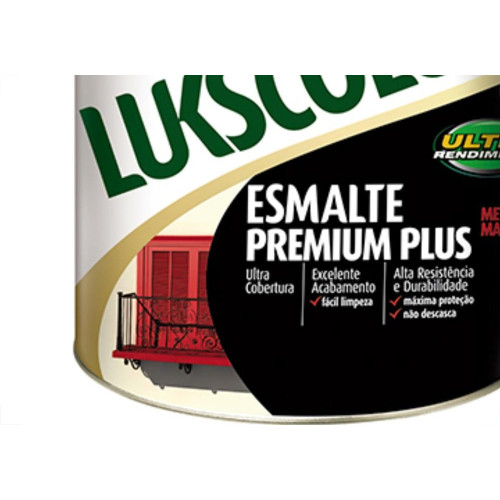 Tinta Esmalte. Galao 3,6 Litros Sintetico Prem.Lukscolor Branco