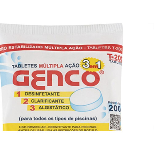 Tablete Multipla Acao 3Em1 Genco 200G