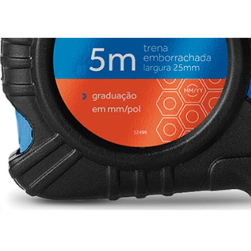 Trena 5Mt Emborrachado 19Mm Azul Rayco