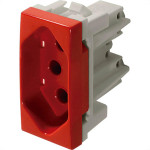 Modulo Alumbra Inova Pro Tomada  20A Vermelho Branco
