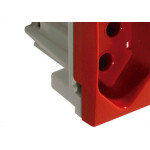 Modulo Alumbra Inova Pro Tomada  20A Vermelho Branco