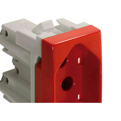 Modulo Alumbra Inova Pro Tomada  20A Vermelho Branco