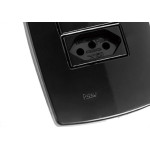 Conjunto Rad Modular Preto 1804121 1S+1Tomada 10A