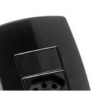 Conjunto Rad Modular Preto 1804121 1S+1Tomada 10A
