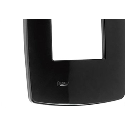 Espelho Placa Radial Modular Preto 4X2 2Mod.1704005