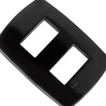 Espelho Placa Radial Modular Preto 4X2 2Mod Dist 4004