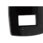 Espelho Placa Radial Modular Preto 4X2 2Mod Dist 4004