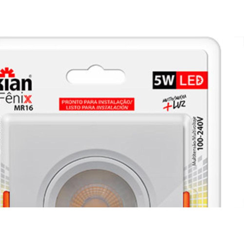 Spot Emb.05W Led 3000K Quad Kian