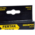 Grampo P/Grampeador Fertak 08Mm C/1000