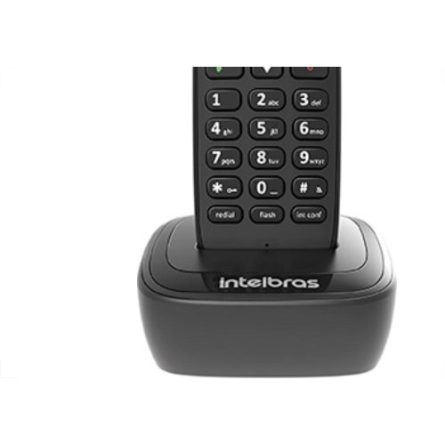 Telef Intelbras S/Fio Preto Ts2510 C/Ide