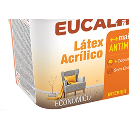 Latex Eucalar Acri Fosco Galao 3,6 Litros Azul Ceu