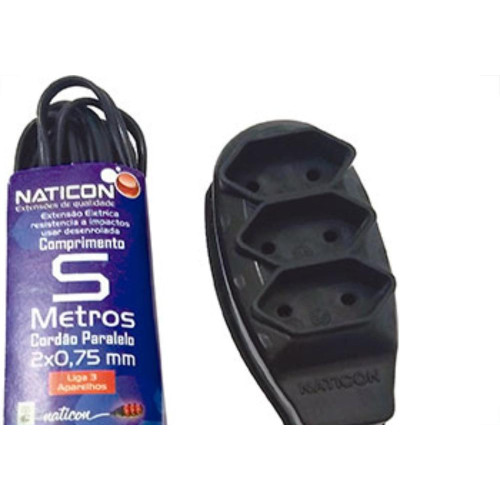 Extensao Naticon Pl 0,75 05Mt Preto