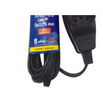 Extensao Naticon Pp 0,75 02Mt 2P+T10A Preto