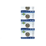Pilha Bateria Litio 3V Cr2032 Brasfort C/5