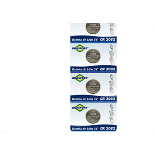 Pilha Bateria Litio 3V Cr2032 Brasfort C/5