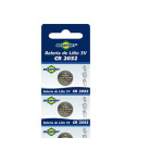 Pilha Bateria Litio 3V Cr2032 Brasfort C/5
