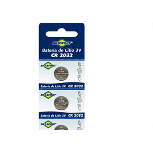 Pilha Bateria Litio 3V Cr2032 Brasfort C/5