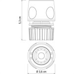 Engate Rapido P/Mangueira Pvc Tram C/Stop 78508 - Kit C/12 Unidades
