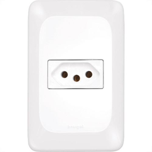 Conjunto Pial Pop 1Tomada 20A Lgx03020 Branco