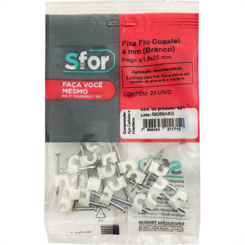 Miguelao Aco Cabo 04 Coaxial C/20 Sfor - Kit C/10 Pacotes
