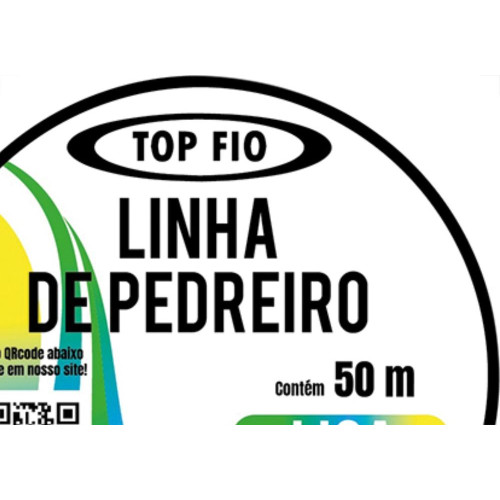 Linha Pedreiro Top Fio Lisa C/ 50Mt - Kit C/12 Unidades