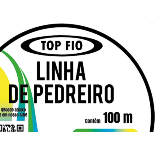 Linha Pedreiro Top Fio Torcida 100Mt - Kit C/12 Unidades