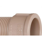 Adaptador Curto Plastilit 1/2 Marrom - Kit C/50 Unidades