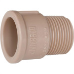 Adaptador Curto Plastilit E 1.1/2 Marrom - Kit C/25 Unidades