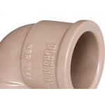 Cotovelo Plastilit PVC Liso Liso E 1.1/2X90 Marrom - Kit C/25 Unidades