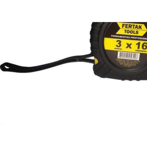 Trena 3Mt Emborrachado 16Mm Amarelo Fertak