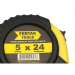 Trena 5Mt Emborrachado 24Mm Amarelo Fertak