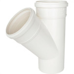 Juncao Esgoto Plastilit 100 X 75 Branco - Kit C/10 Unidades