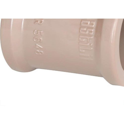 Luva PVC Liso Liso Marrom E 1.1/2 Plastilit - Kit C/10 Unidades