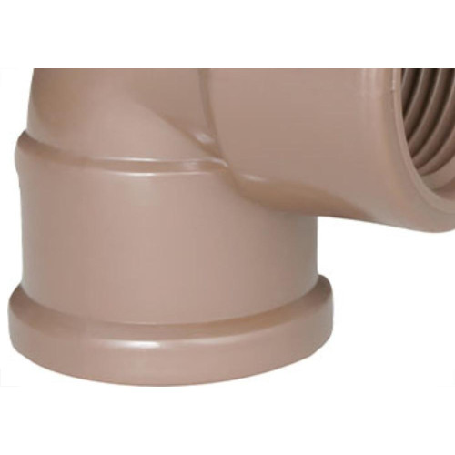 Cotovelo Plastilit Lr 3/4 X 3/4 Marrom - Kit C/50 Unidades