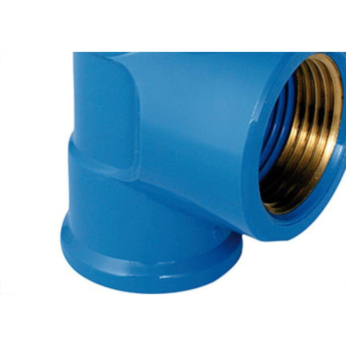 Tee Azul Plastilit 3/4 X 1/2 - Kit C/20 Unidades