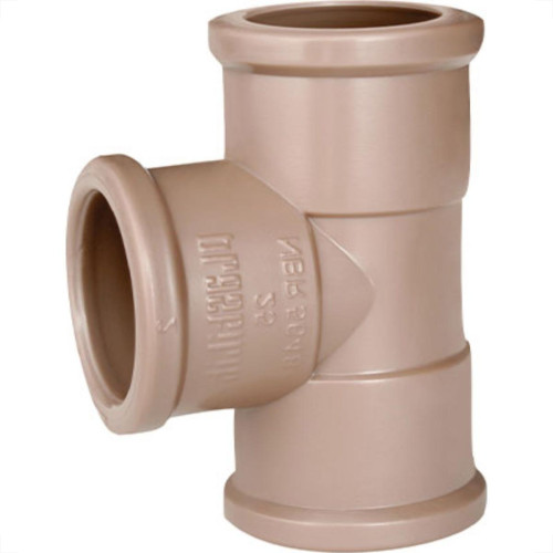 Tee Plastilit Lll 3/4 Marrom - Kit C/50 Unidades