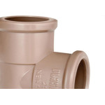 Tee Plastilit Lll 3/4 Marrom - Kit C/50 Unidades