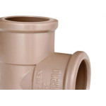 Tee Plastilit Lll 1 Marrom - Kit C/25 Unidades
