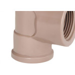 Tee Plastilit Llr 3/4 X 1/2 Marrom - Kit C/50 Unidades