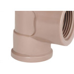 Tee Plastilit Llr 3/4 X 3/4 Marrom - Kit C/50 Unidades