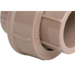 Uniao Plastilit PVC Liso Liso 1/2 Marrom