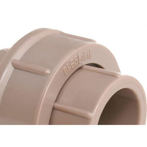 Uniao Plastilit PVC Liso Liso 3/4 Marrom